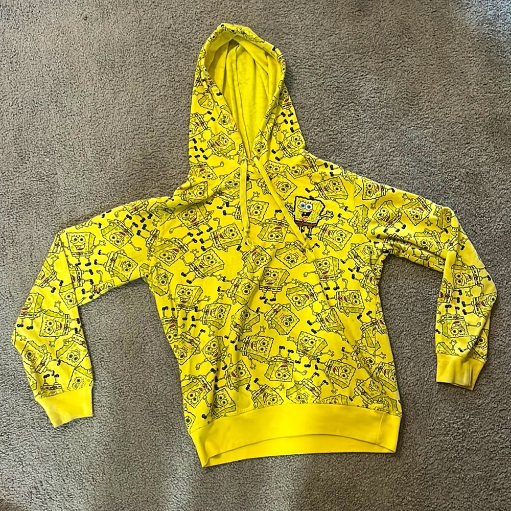 Yellow Spongebob hoodie.